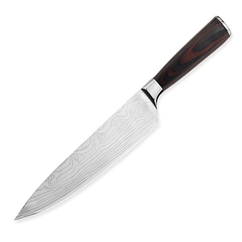 

Stainless Steel 8" 7cr17 Chef Knife Vegetable Fruit Cutter Sharp Meat Cleaver Chopper Food Slicer Knife Kitchen Gadgets Tools