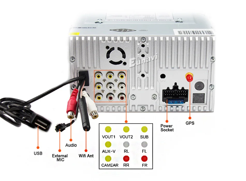 Sale Eunavi 2 Din Car DVD For Toyota Corolla E120 BYD F3 Android 8.1 Quad core RAM 2G 2Din Car DVD stereo GPS with touch screen WIFI 25