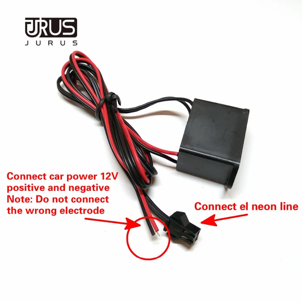 Инвертор JURUS автомобильный 12 В/12 В инвертор сигаресветильник/5 USB для 1 5 м EL