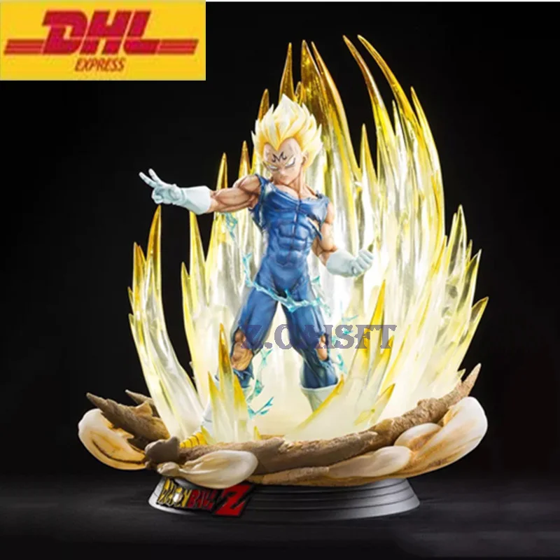 

20.47"Statue Dragon Ball Saiyan Bust Vegeta 1:4 Full-Length Portrait With LED Light GK Action Figure Collectible Model Toy H32