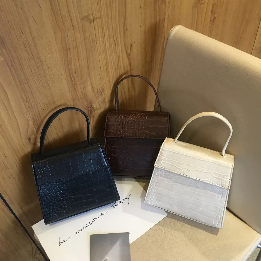 جديد Scarve النساء حقيبة يد بو الجلود أسود أبيض براون صغيرة رفرف كروسبودي حقيبة محفظة feminina bolsos mujer