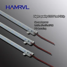 10 шт. ac 220 В светодиодный Жесткий полосы без водителя для T5 T8 трубки, 5 Вт 6 Вт 8 Вт 10 Вт SMD 5730 2835 Светодиодный pcb бар светильник без необходимости питания Белый