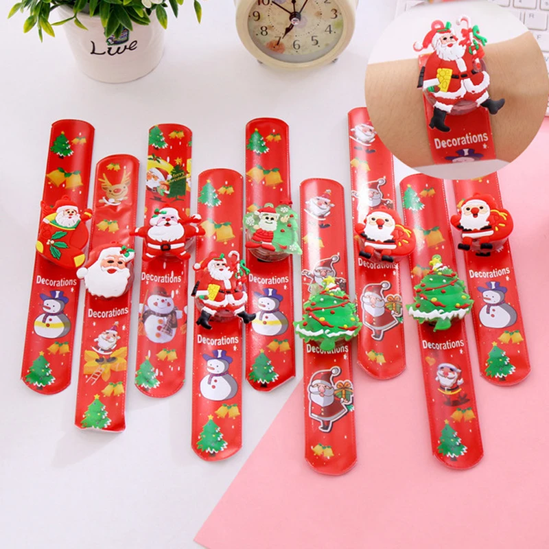 

5Pcs/Pack Santa Claus Wrist Hand Wrist Strap Hanging Toys Christmas Decorations Supplies Reindeer Snowman Ornament Xmas Gift DS9