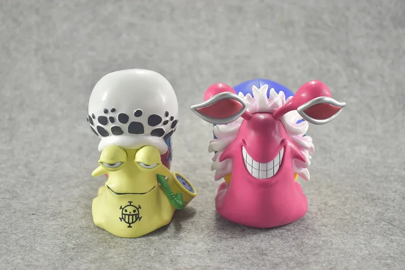ألين أنيمي قطعة واحدة الطرف الأغر القانون + doflamingo دن دن mushi الهاتف pvc أرقام تحصيل نموذج لعب 2 قطعة/المجموعة 11 سنتيمتر