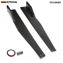 2 шт./компл. Универсальный черный цвет, вид сбоку юбка рокер приспособления для резки крылышко крылья Canard диффузор EPCQ86BK