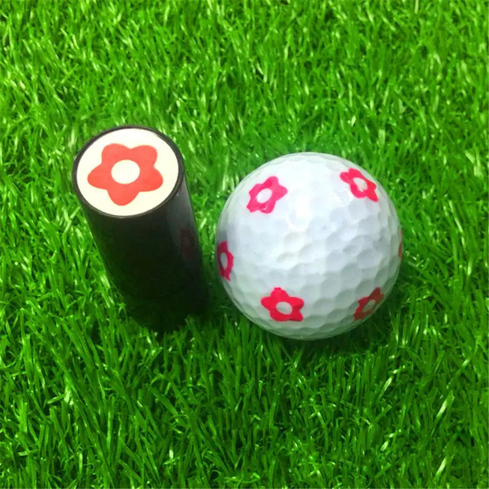 1Pcs Kleurvast Sneldrogende Golfbal Stamper Langdurige Golfbal Marker Indruk Seal Golf Club Gift golfer Souvenir