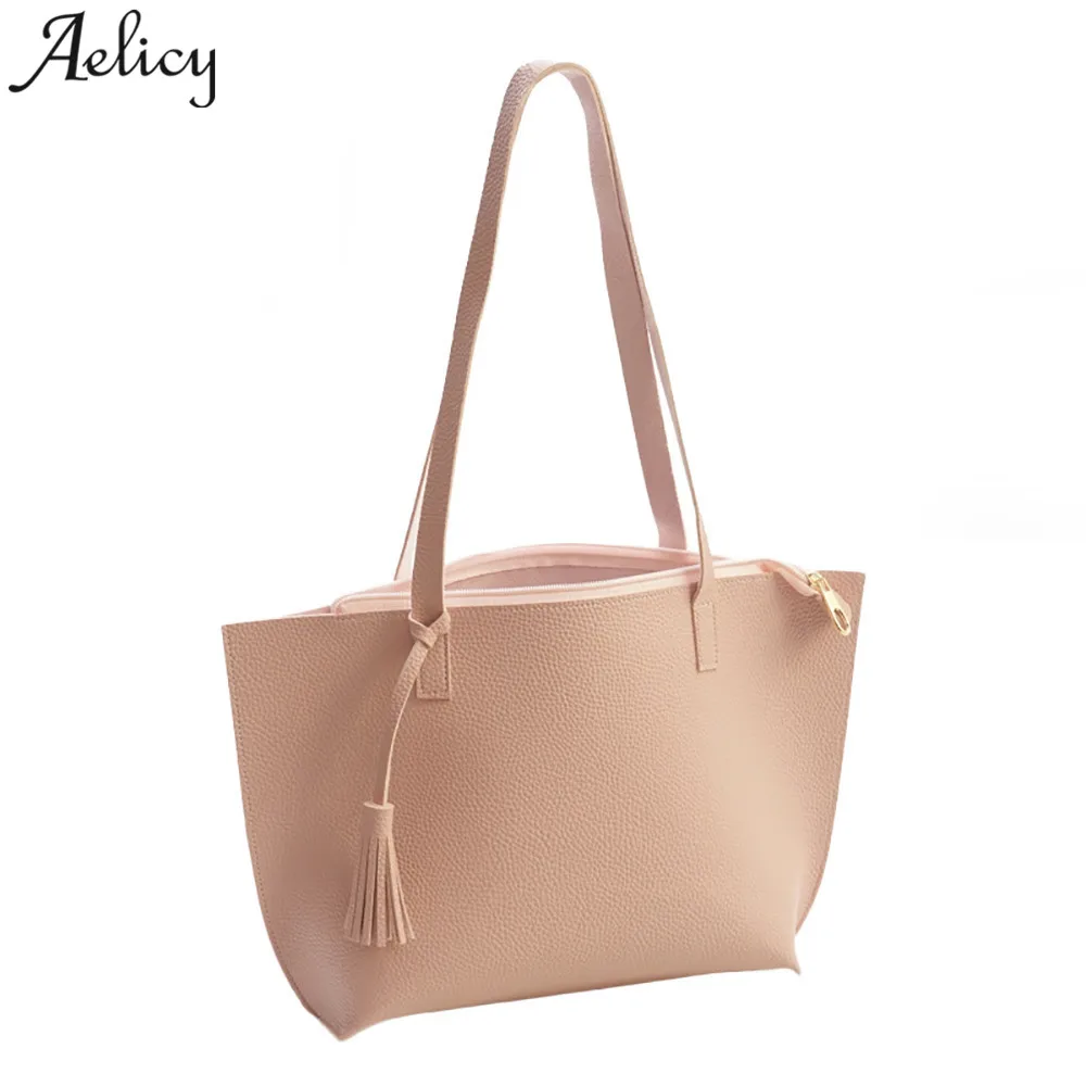 

Aelicy bags for women 2018 Ladies Newest Shoulder Bags Women Girls Totes Handbag Solid Zipper Messenger Crossbody Bag
