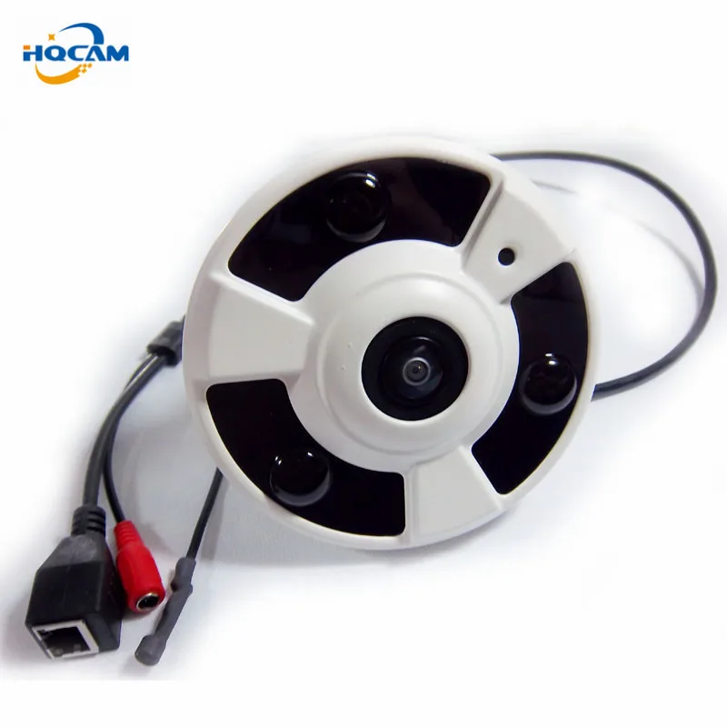 

HQCAM Fisheye 720p1.0megapixel network PTZ view 180degree panoramic ip camera wide angle HI3518E Housing Ceiling Network Fisheye