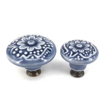 1x Single Hole Drawer Knobs Handles Ceramic Porcelain Knobs Handles Kitchen Cabinet Dresser Drawer Pulls Knobs