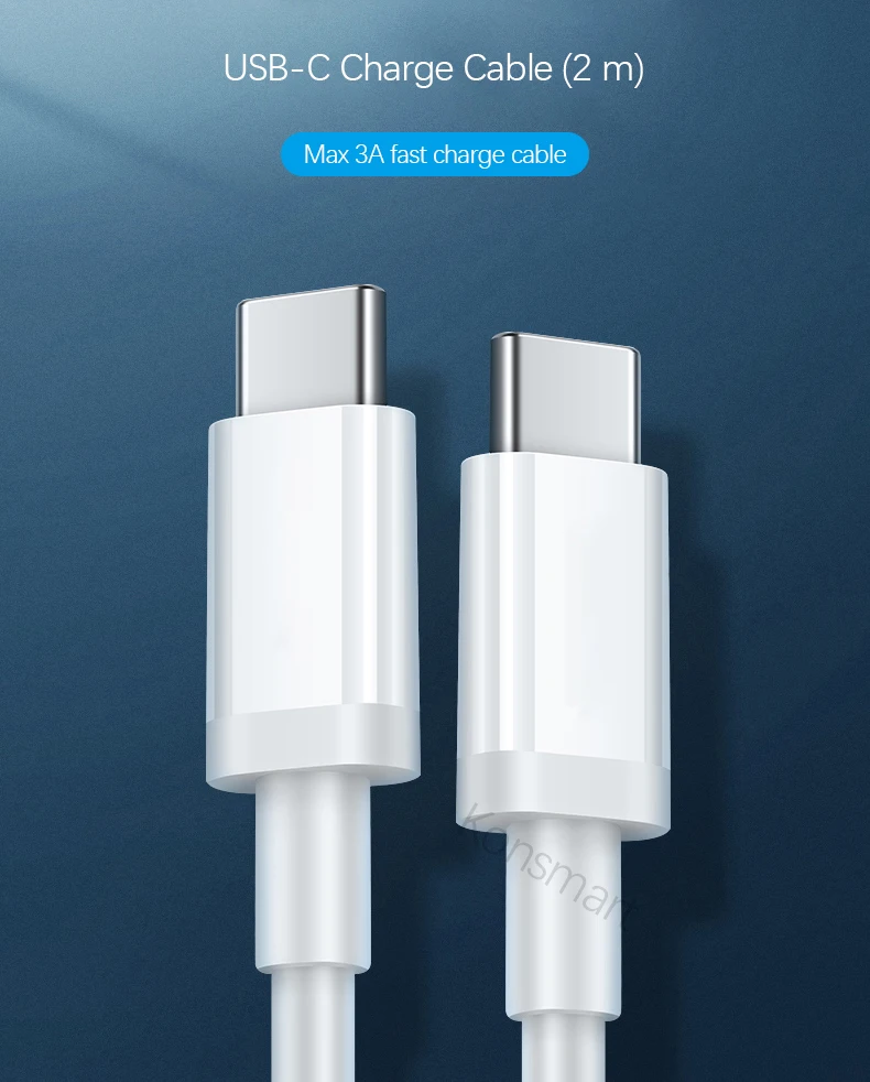 2 м USB-C кабель для зарядки данных для Apple iPad Macbook Pro samsung huawei Xiaomi Мобильный телефон PD Быстрая зарядка usb type-C шнур питания