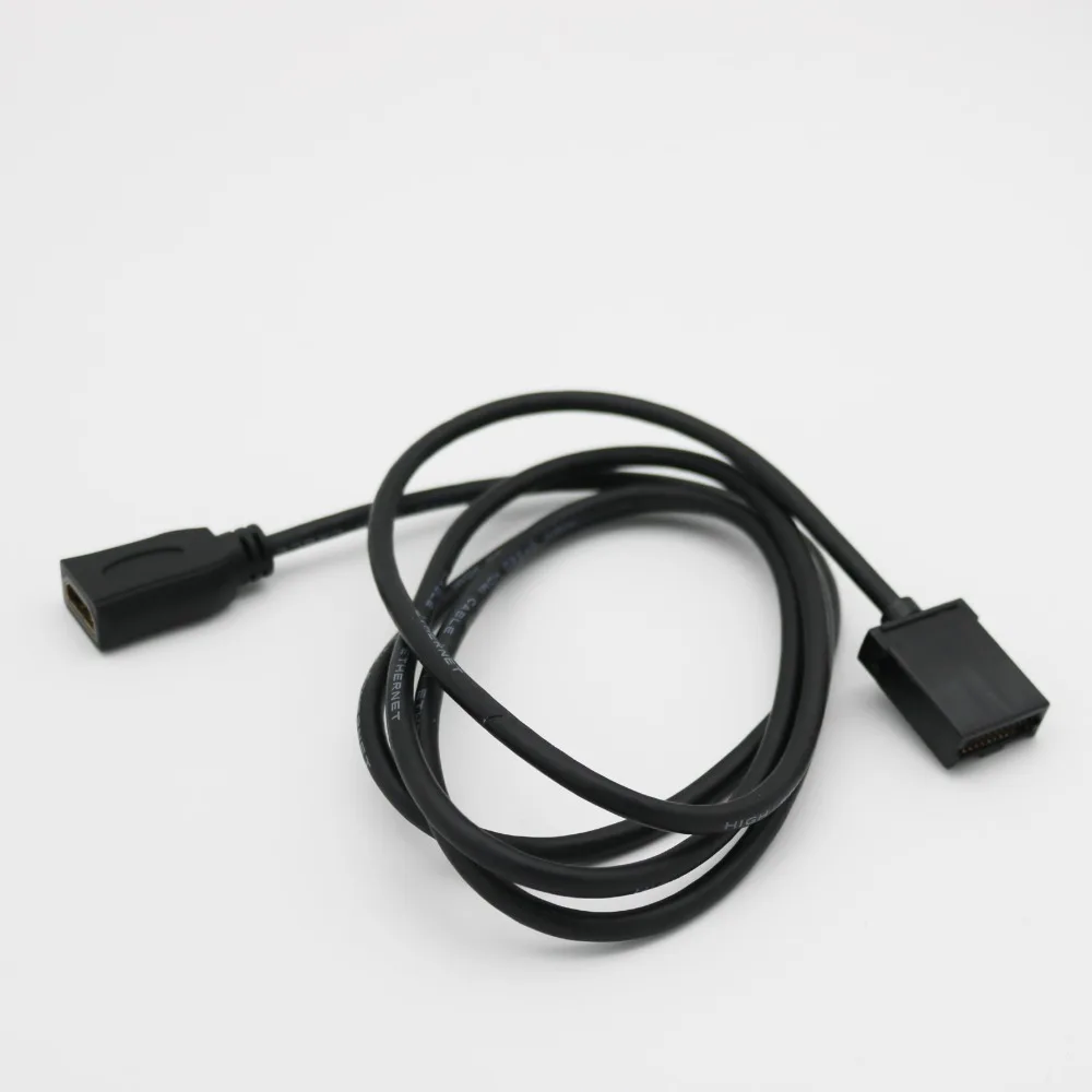 Высокоскоростной HDMI тип A Женский к HDMI 1,4 Тип E Мужской видео аудио кабель, адаптер для зарядки для автомобильного подключения 1080P 5FT