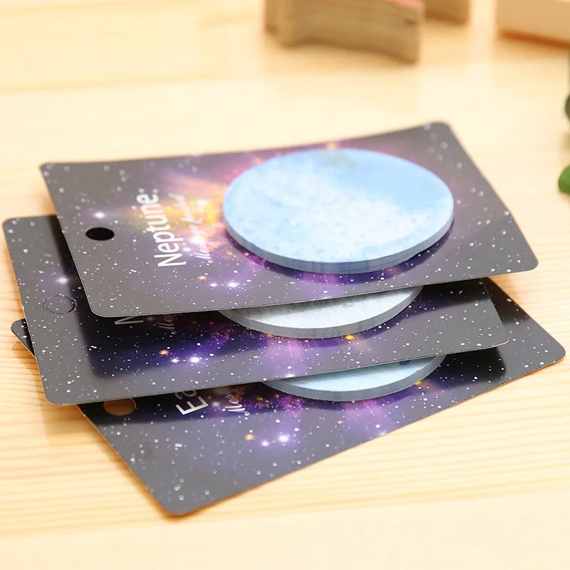 Kawaii Star Planet Sticky Notes Post memo pad для закладка для дневника Times To Do List Stickers планировщик канцелярские принадлежности Школьные принадлежности