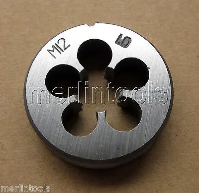 New1pc Metric Right Hand Die M12X1.0mm Dies Threading Tools 12mmX1mm pitch