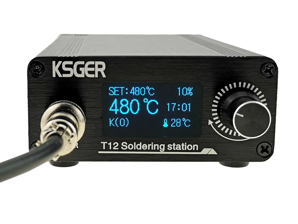 KSGER T12 паяльная станция STM32 V2.1S OLED контроллер T12 железные наконечники сварочные комплекты ручка из алюминиевого сплава цинковая подставка быстрый нагрев