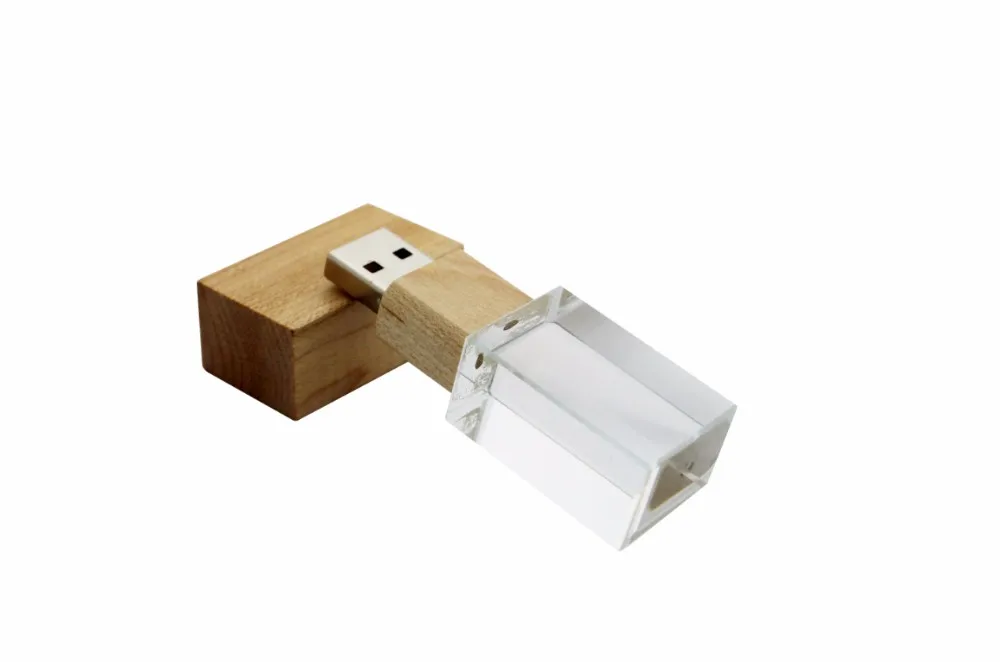 JASTER Хрустальный деревянный USB 2,0 (более 5 шт. бесплатный логотип) флэш-накопитель u диск Флешка 4 ГБ 8 ГБ 16 ГБ 32 ГБ 64 Гб большой палец диск
