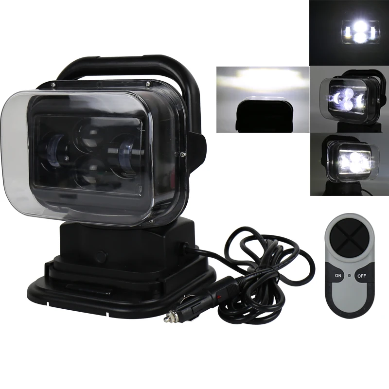 7 Inch 60W 360 Degree Wireless Remote Control 12/24v Led Spotlight