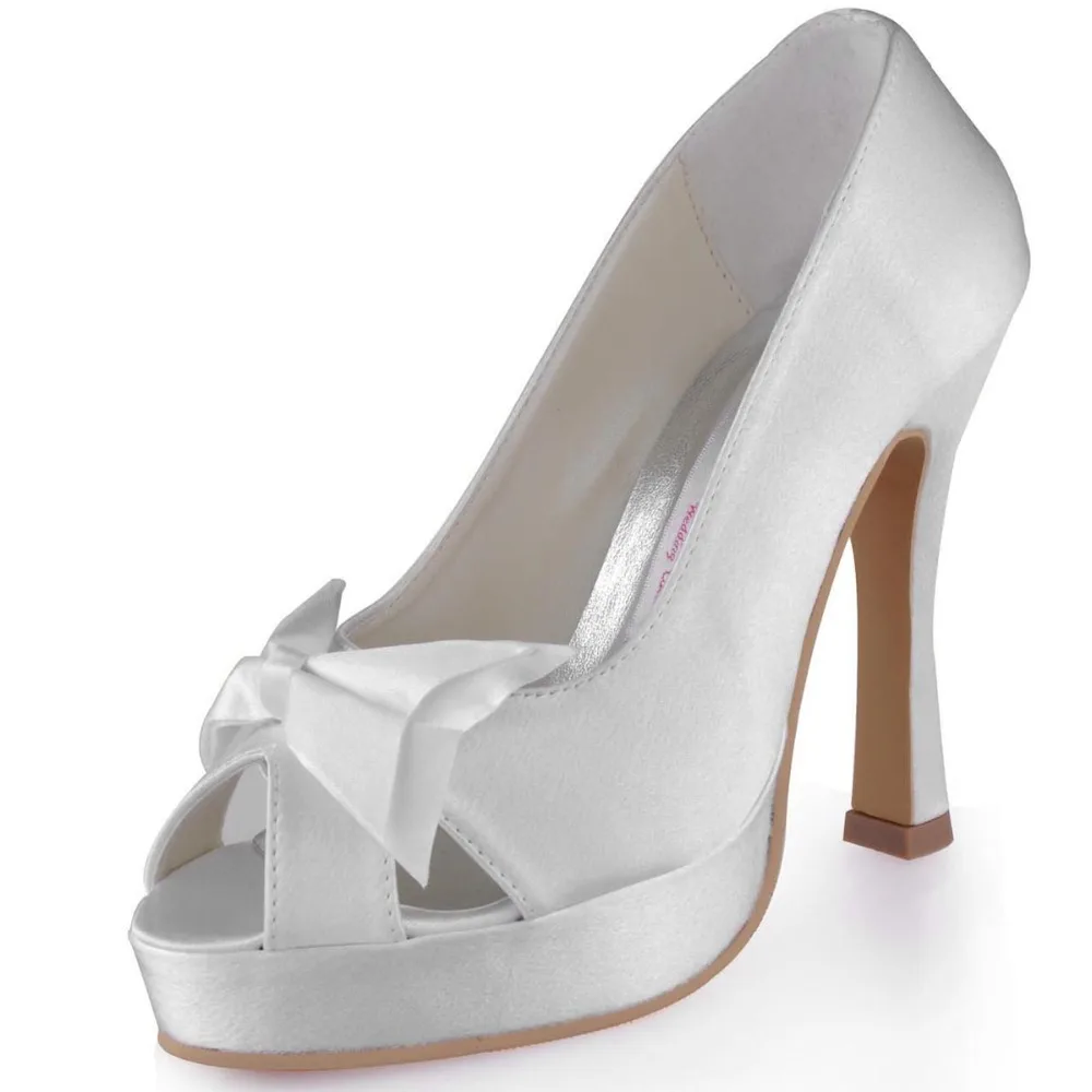 A3055 PF Кот Женская Обувь Evnening Пром Peep Toe Высокие Каблуки вырезами Лук Атласная