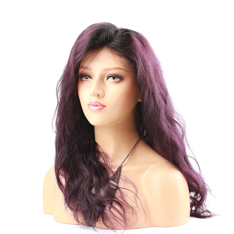 Eseewigs фиолетовый Ombre синтетические волосы на кружеве натуральные волосы Искусственные парики для женщин бразильский волосы remy средства
