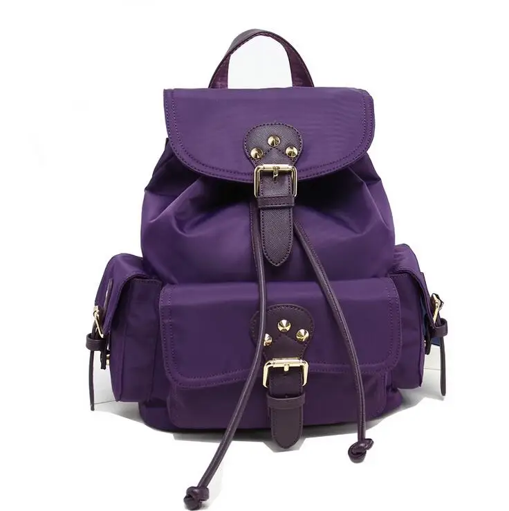 High Quality Vintage Fashion Casual Canvas Microfiber Leather Women Men Backpack Backpacks Shoulder Bag Bags For