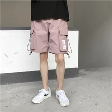 Тренд японский летний Recom мужские спортивные простые пять очков мужские свободные повседневные рабочие шорты Уличная одежда