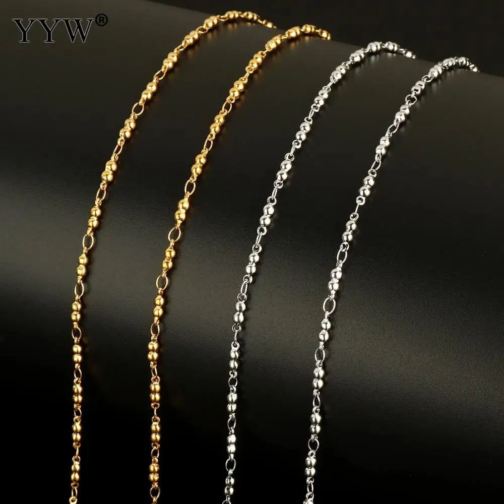 

10m/Spool silver golden color Stainless Steel Jewelry Chain with plastic spool plated Sold By Spool wholesale