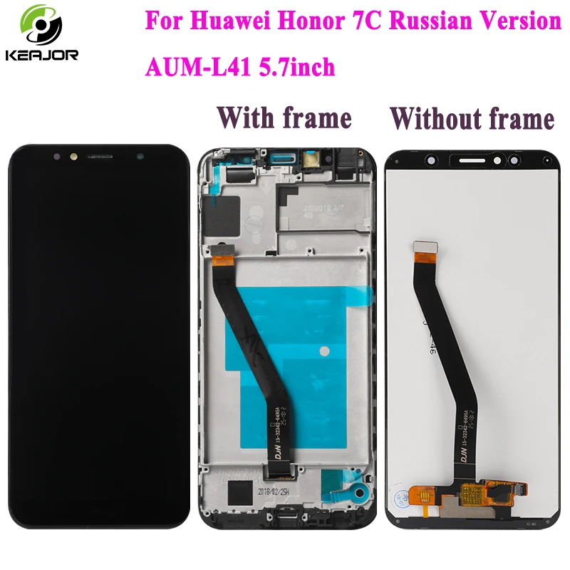 Дешево Для huawei Honor 7C ЖК дисплей + сенсорный экран Русская версия AUM L41 5,7 дюймов новый дигитайзер Замена для Honor 7C ЖК дисплей