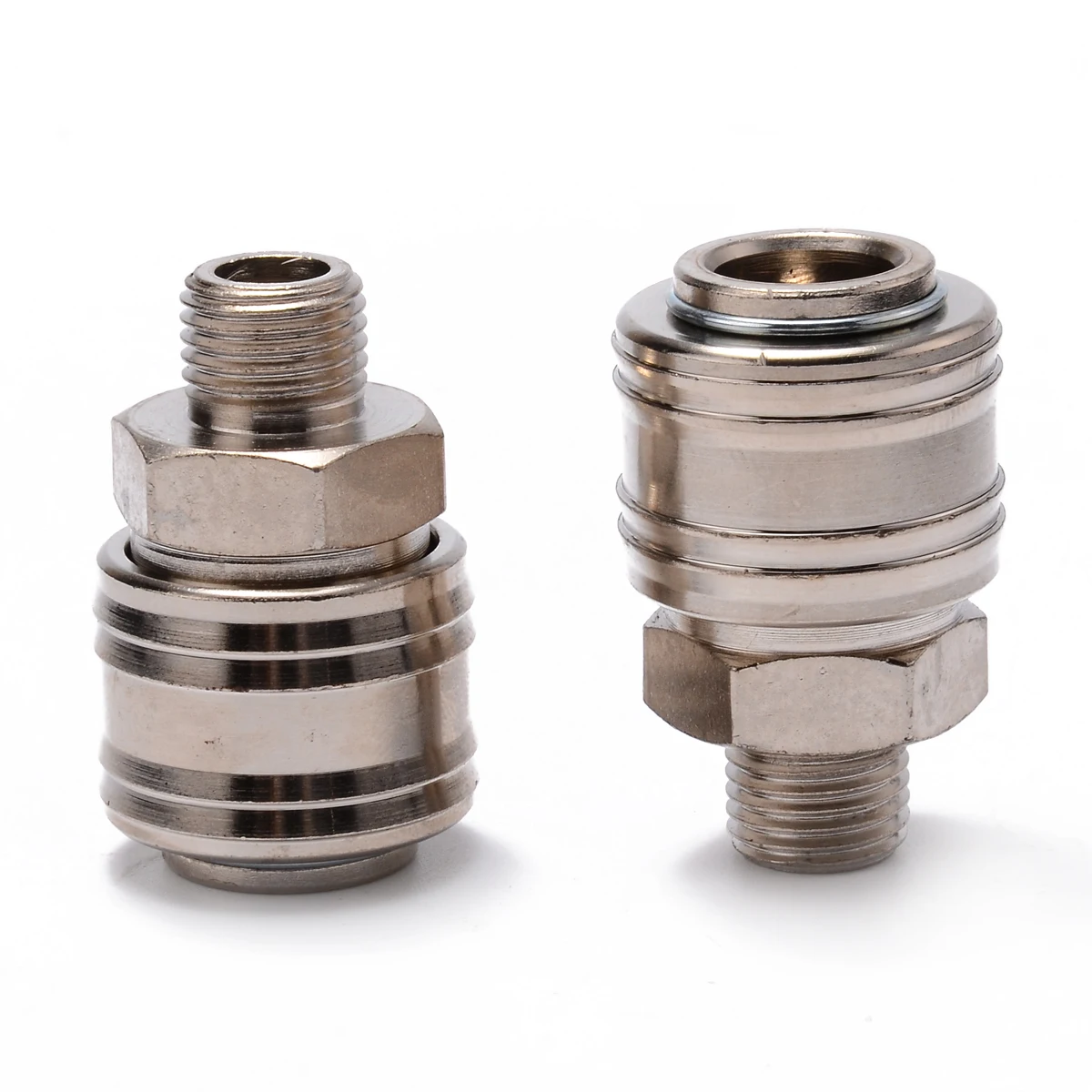 2pcs Air Line Hose Compressor Connector Euro Fitting Female Quick Release Set with 1/4 BSP Male Thread