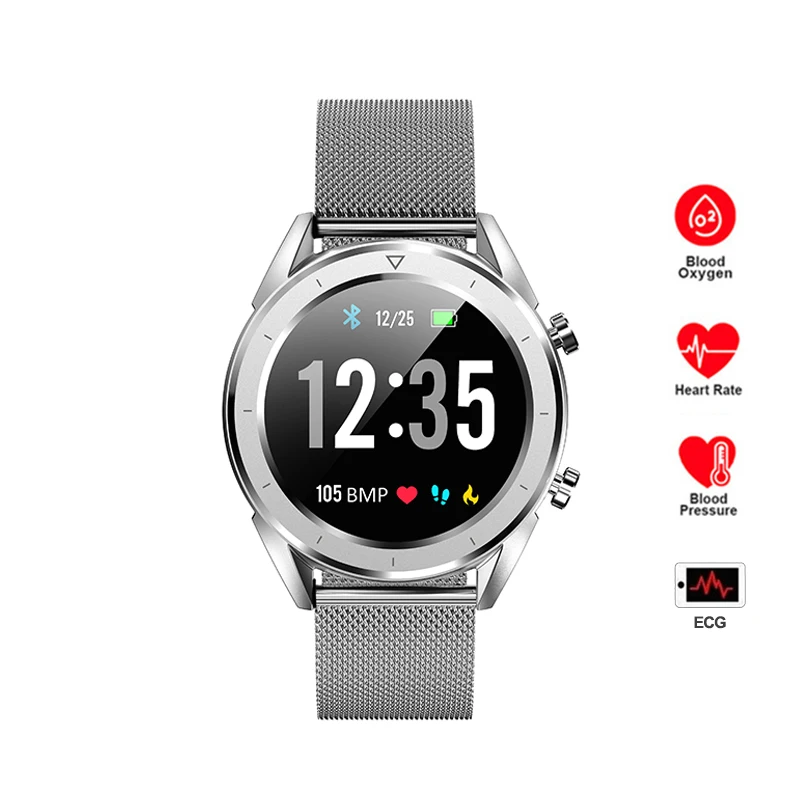 

Men Smart Watch IP68 Waterproof Smartwatches ECG Heart Rate Blood Pressure Monitor Sport Fitness Tracker Wristband for Android