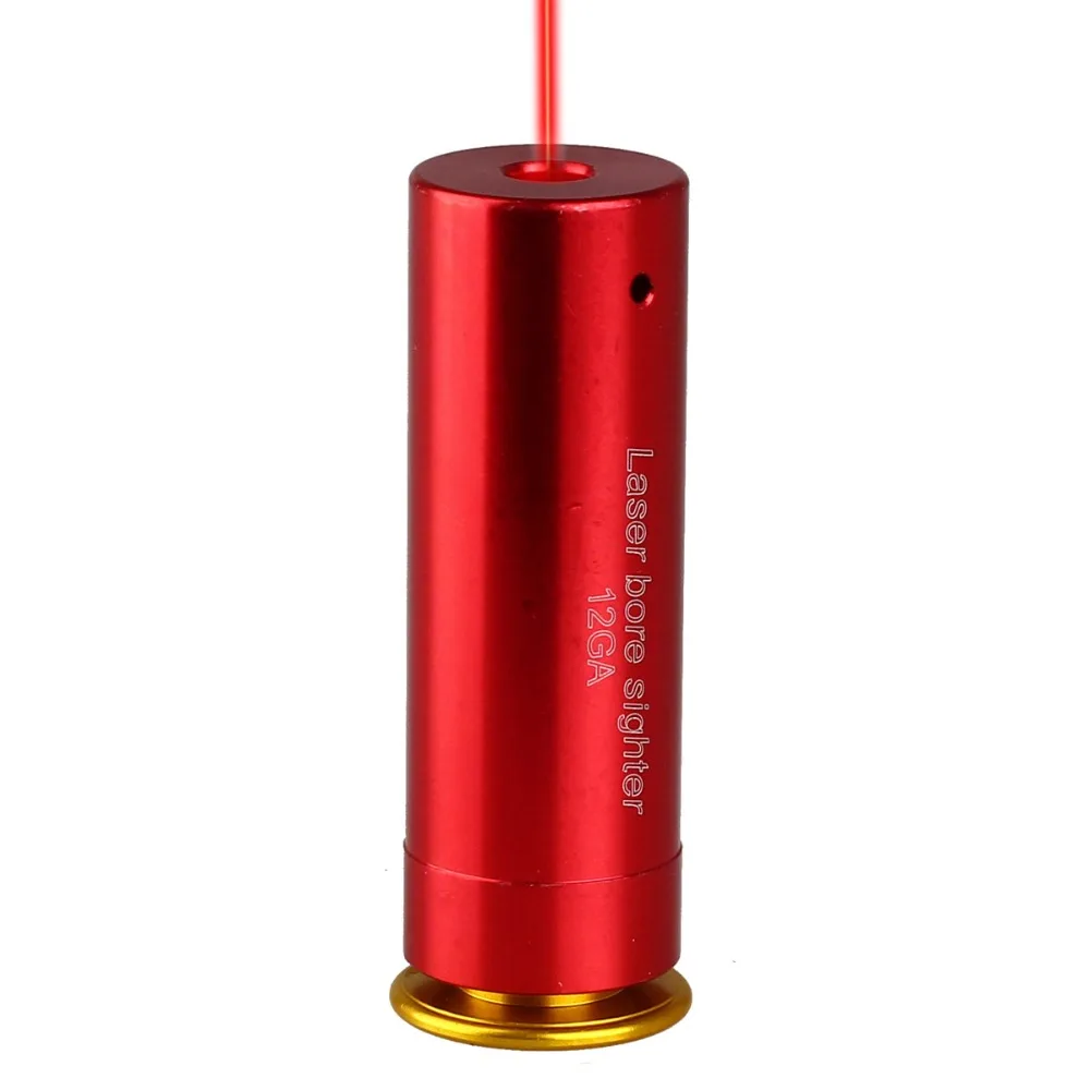 12 GAUGE 12GA Cartridge Laser Pointer Bore Sighter Boresighter Red