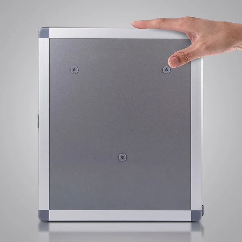 Wall Mounted Aluminum alloy Key Cabinet Security Management Keybox Storage Safes For Company Home Office Contains key cards