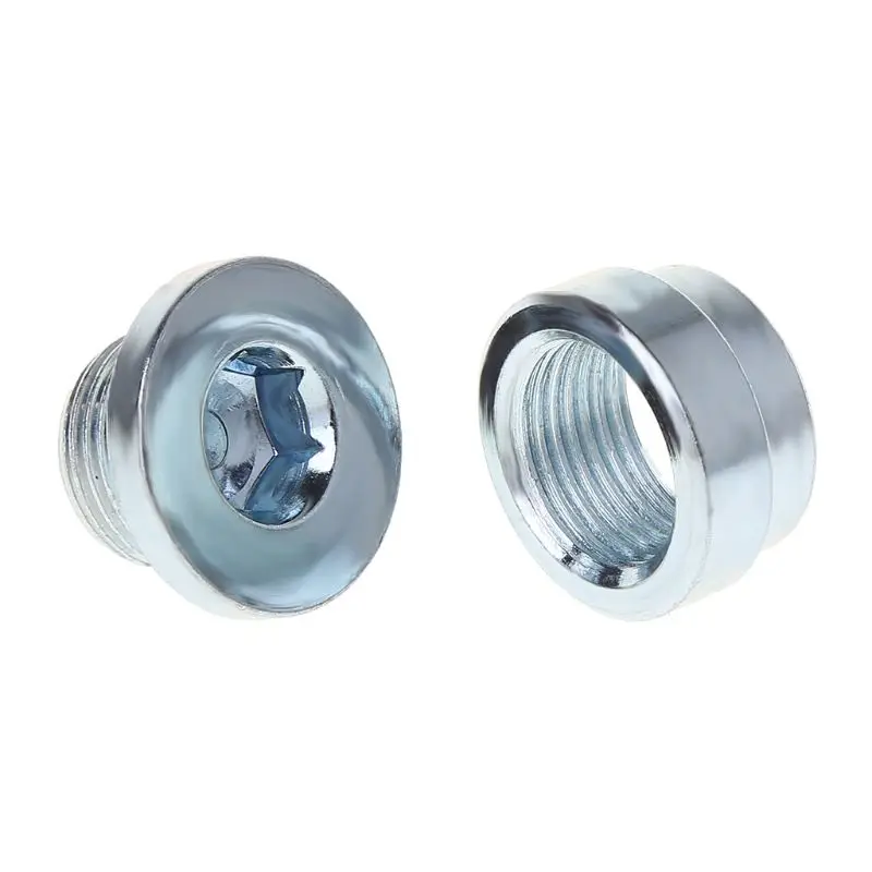 

2PCS/Set O2 Oxygen Sensor Weld On Bung & Plug Wideband Nut & Cap Kit Stepped Nut Adapter