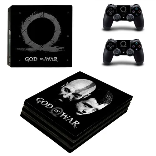 Игра God of War PS4 Pro наклейка для кожи виниловая наклейка для sony Playstation 4 консоль и 2 контроллера PS4 Pro наклейка для кожи - Цвет: YSP4P-2136