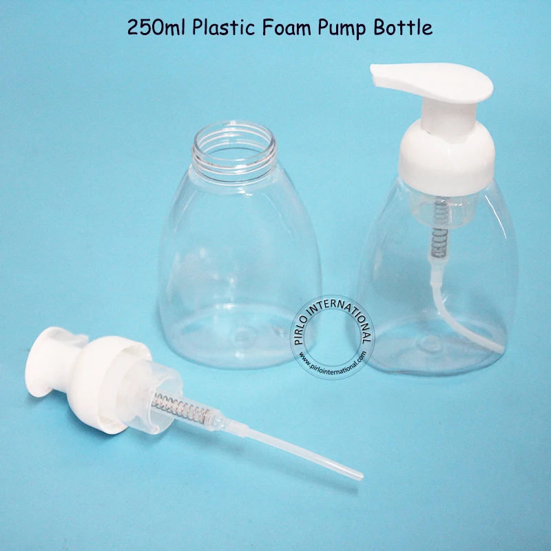 20pcs/Lot 250ml Plastic Foaming Bottle Cosmetic Container 250g Makeup