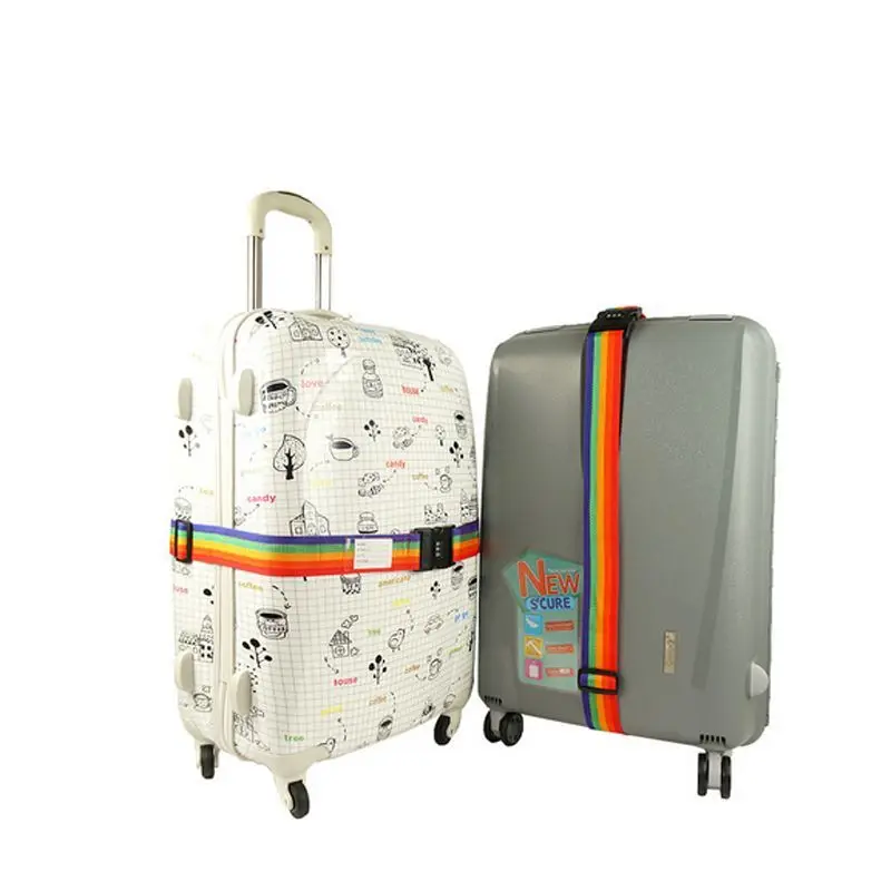 Багаж для путешествий, чемодан, пароль, безопасный замок, прочный нейлоновый упаковочный ремень, регулируемый ремень, замок с кодом для путешествий