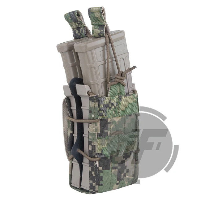 Emerson двойная винтовка модульная 5,56 M4 M16 AR15 SR52 P-MAGS M1A1 G3 подсумок Emersongear MOLLE большой емкости Mag Перевозчик - Цвет: AOR2