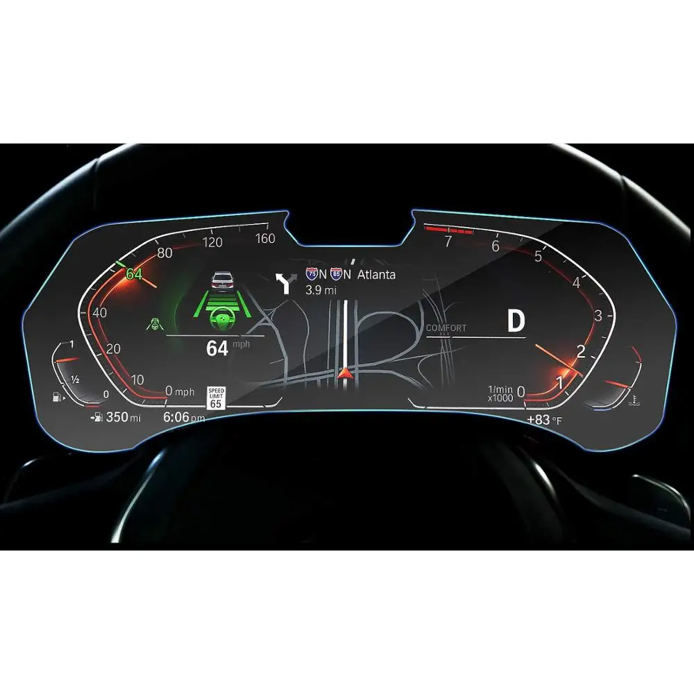 Pаспродажа RUIYA Защита экрана для BMW X5 G05 ЖК дисплей экран приборной панели, 9 H Закаленное стекло протектор защита от ежедневных повреждений