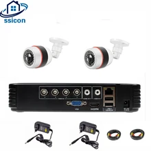 SSICON 4CH 1080P HDMI DVR AHD CCTV система 2 шт 1080P 2MP рыбий глаз камера водонепроницаемая AHD-H система видеонаблюдения