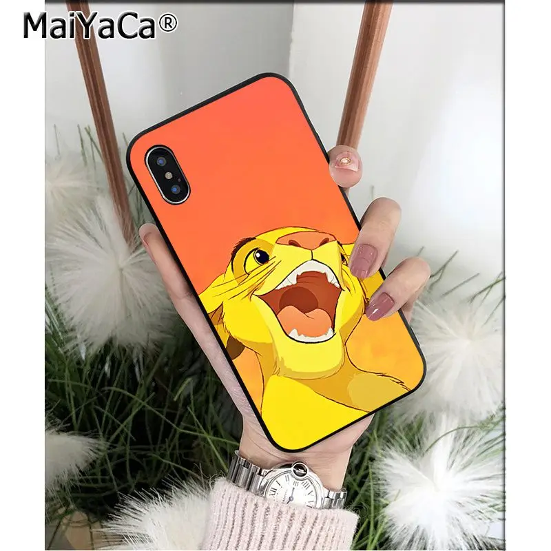 Мягкий чехол для телефона MaiYaCa The Lion King Simba из ТПУ Apple iPhone 8 7 6 6S Plus X XS MAX 5 5S SE