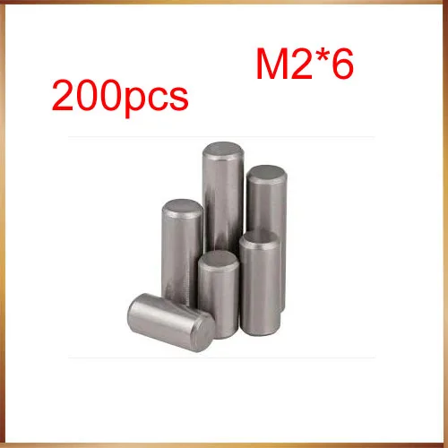 

200PCS M2*6 304stainless steel cylindrical pin positioning pin locating pin dowel pin dowel