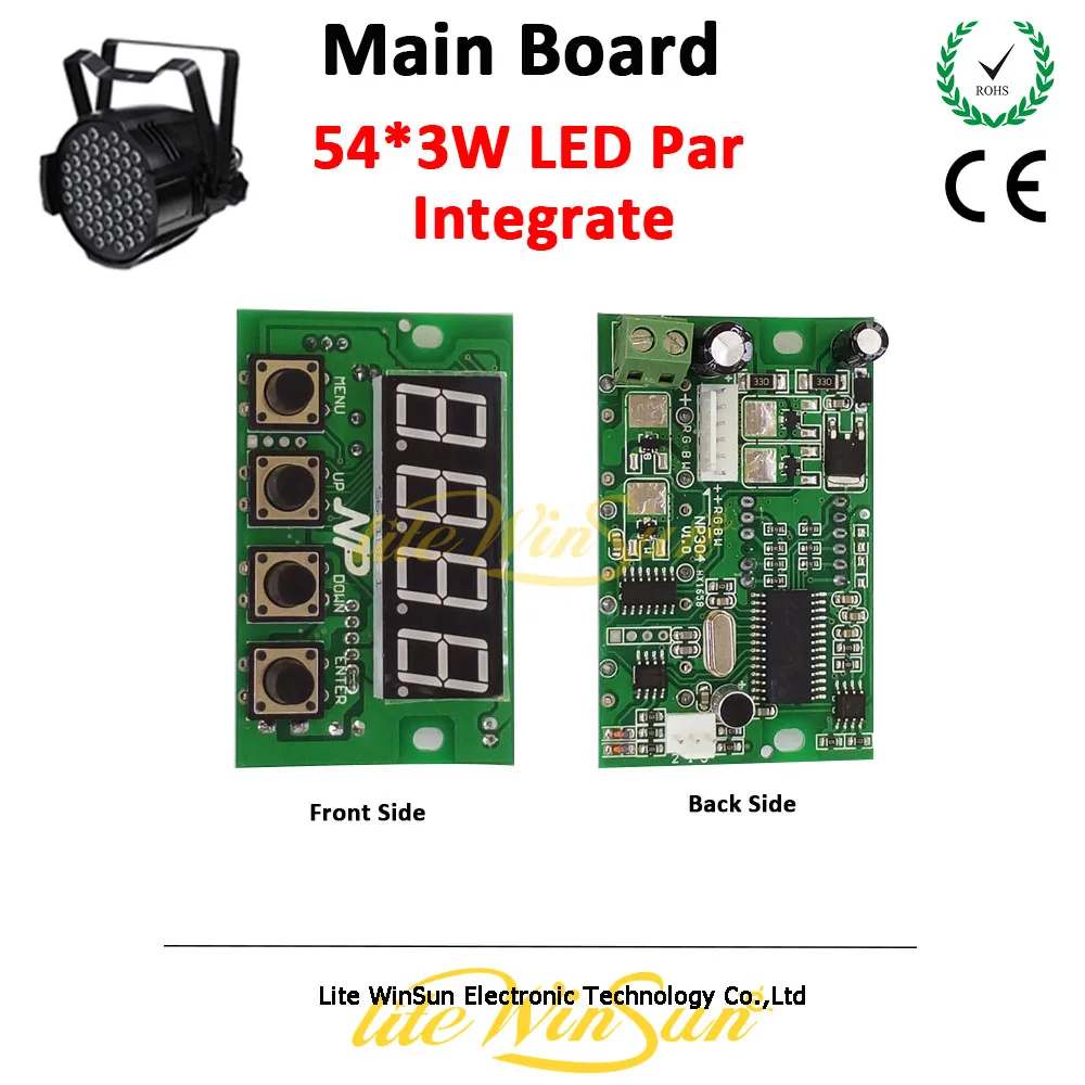 Litewinsune Free Ship LED Par 54x3W Stage Lighting Main Board Display Board Parts 1