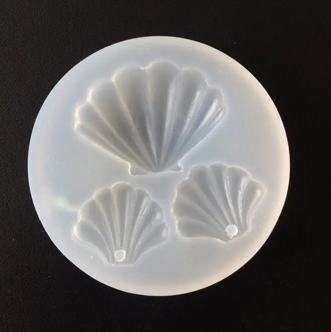 

Shell Shape Silicone Mold For Necklace Earrings Hair Ring Ring Clay,UV Epoxy Fondant Cake Baking Decoration Tools Handcraft
