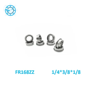 

Free Shipping 10 PCS FR168ZZ FR1682Z Flanged Bearings 1/4 x 3/8 x 1/8 Inch Flange Ball Bearings RIF-614ZZ