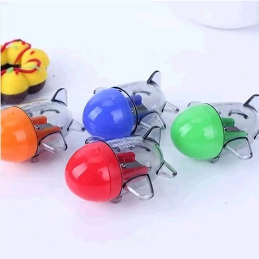 

1Pc Cute Kawaii Cartoon Plane Shaped Pencil Sharpener Small Plane Sharpener For Kids Students Gift School Supplies