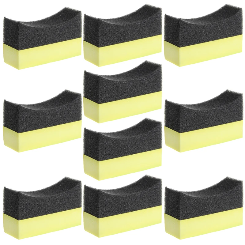 

Car Professional Tyre Tire Dressing Applicator Curved Foam Sponge Pad