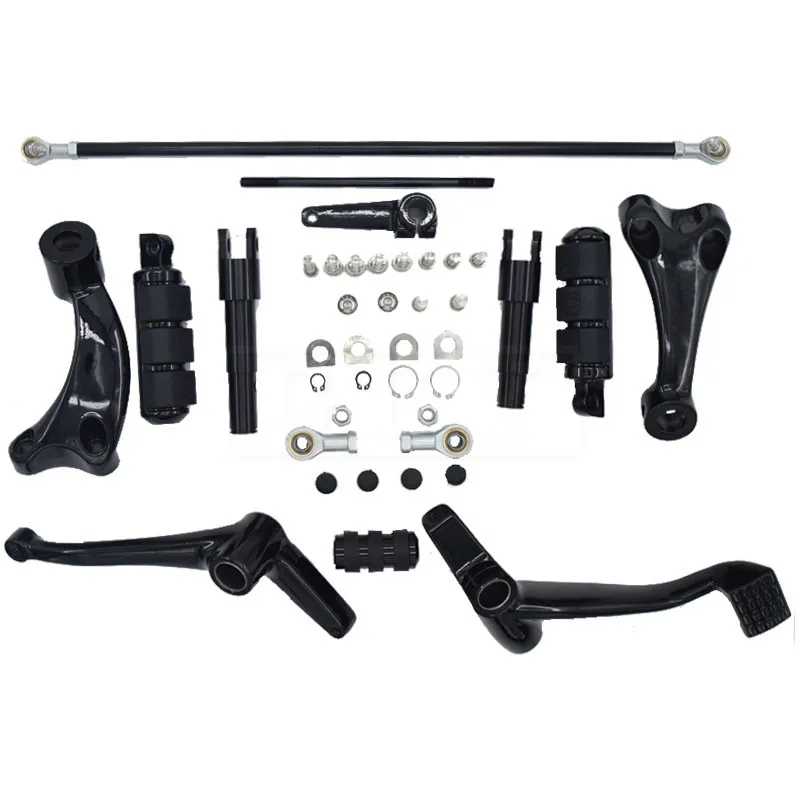 Motorcycle Forward Controls Kit Foot Pegs Levers Linkages For Harley Sportster Xl 883 1200 Xl883