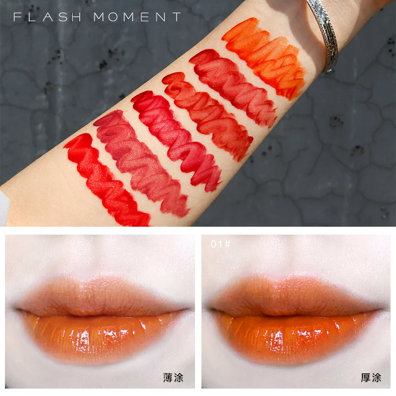 

Dropship 1pcs 8ml 6Colors Lipstick Mirror Surface Lip Gloss Lasting Moisturizing Non-stick Cup Lip Glaze Lip Stain Beauty Makeup