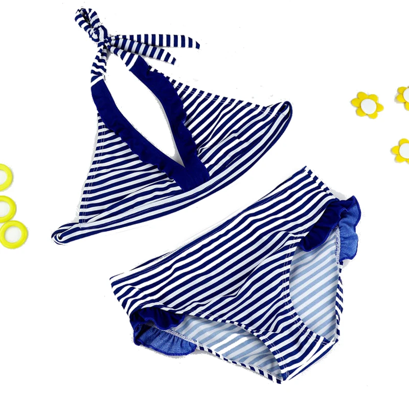 16y navyspiaggia della neonata del bikini costumi da bagno 2017 bagno bambino set