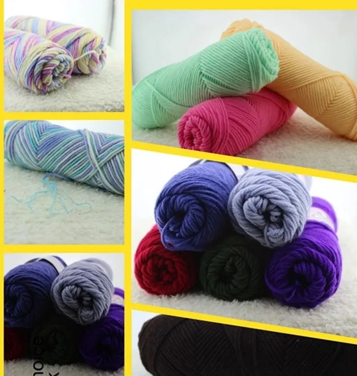 

5000g Wholesale Soft Milk Cotton Knitting Yarn Baby Yarn Knitting Wool Thick Yarn For Knitting Threads Hand Knit Breiwol