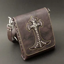 Модная мужская сумка на плечо из натуральной кожи, повседневная сумка-мессенджер, коричневый кошелек, уникальный кошелек