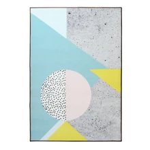 Современные креативные модные абстрактные геометрические коврики мягкие уютные противоскользящие моющийся ковер для дома декоративный коврик